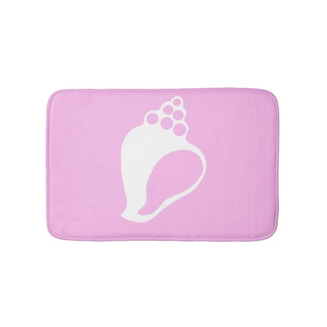 Pink Shell Bathroom Mat (Front)