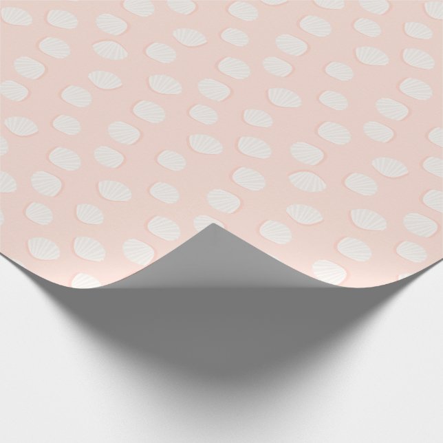 Pink Shell Pattern Wrapping Paper (Corner)