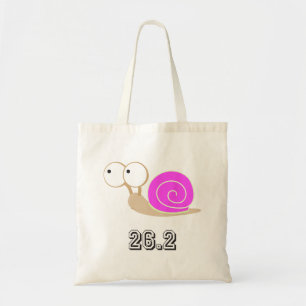 Pink shelled snail 26.2 tote bag