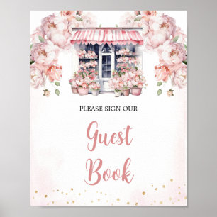 Pink She's Off The Market Bridal Shower Guest Book