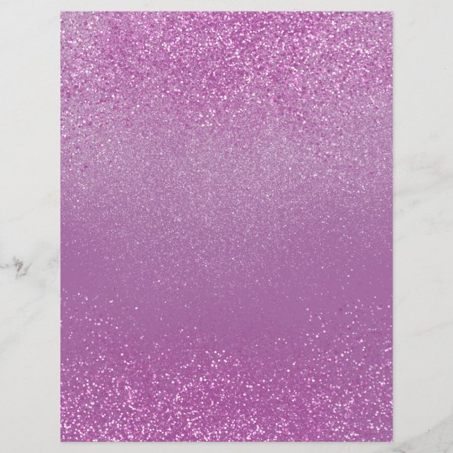 Pink Shimmer Glitter Dust Scrapbook Paper (Front)