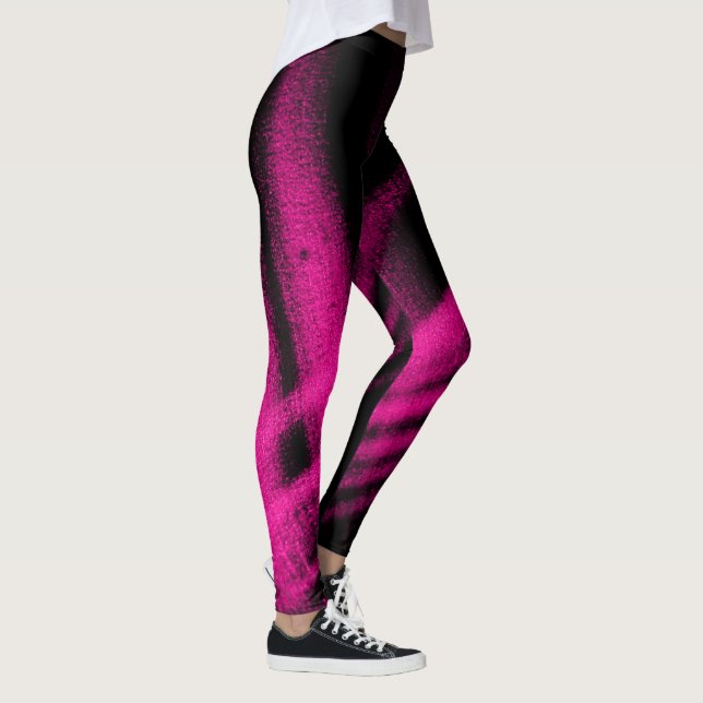 Pink Shimmer Printed Ladies Leggings (Right)