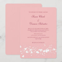 Pink Shine Hearts Valentine's Wedding Day 