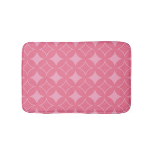 Pink shippo pattern bath mat