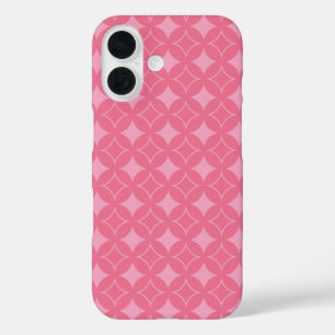 Pink shippo pattern iPhone 16 case