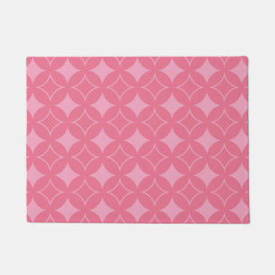 Pink shippo pattern doormat