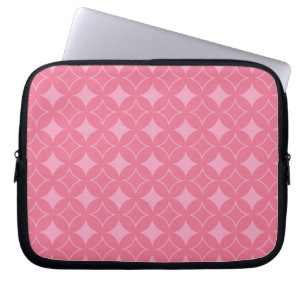Pink shippo pattern laptop sleeve