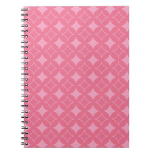 Pink shippo pattern notebook