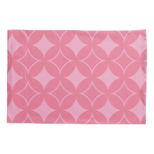 Pink shippo pattern pillowcase