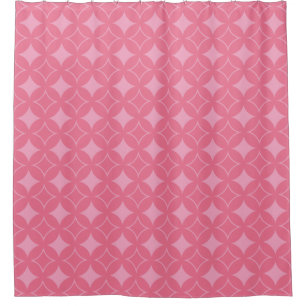 Pink shippo pattern shower curtain