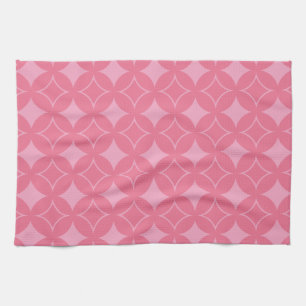 Pink shippo pattern tea towel