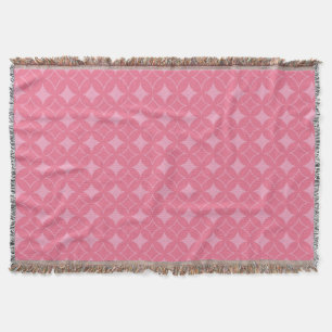 Pink shippo pattern throw blanket