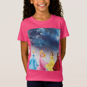 Pink shirt with beautiful princesses