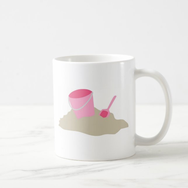Pink Shovel and Pail Coffee Mug (Right)