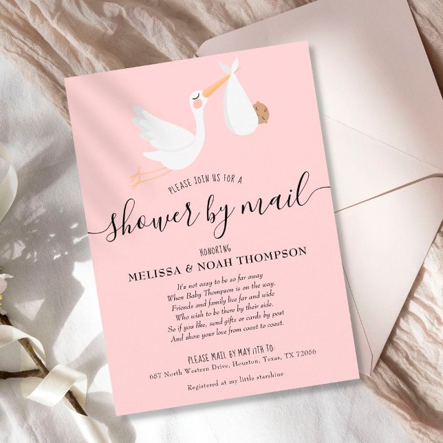 Pink Shower By Mail Long Distance Sprinkle Invitation (Creator Uploaded)