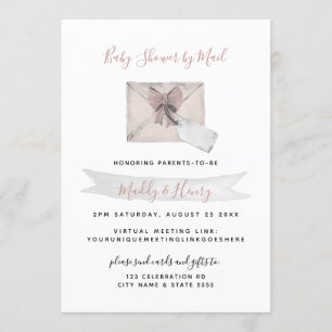 Pink Shower by Mail Virtual Long Distance Invitation