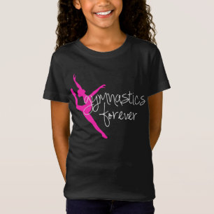 Pink Silhouette Gymnastics Forever T-Shirt