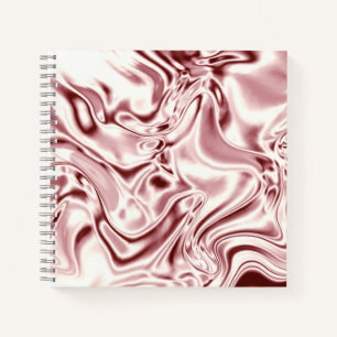 Pink silk swirl pattern print Notebook Journal