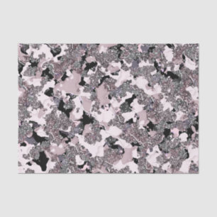 Pink Silver & Black Beauty Spill Glam Gloss Girly Tissue Paper