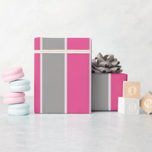 Pink & Silver Wrapping Paper