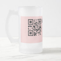 Pink simple baby shower q r code add name text thr