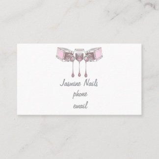 Pink Simple  Business Card