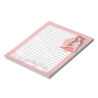 Pink Simple Cute Anime Boho Notepad