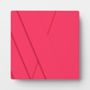 Pink, simple, modern, elegant, cool, trendy art plaque