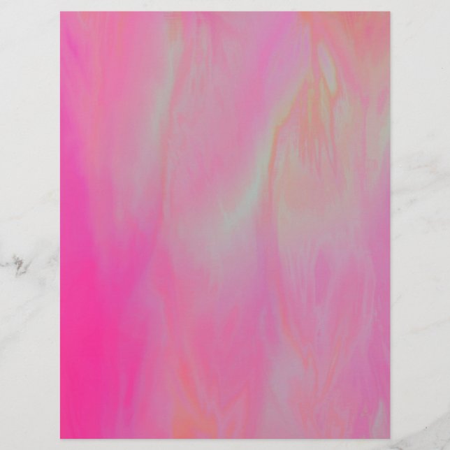 Pink Skies Bulk Scrapbook Paper Pages (Front)