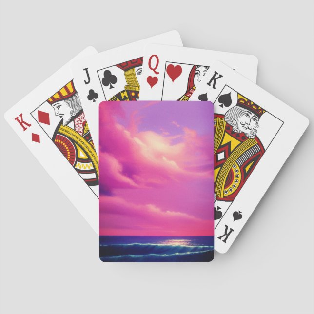 Pink Skies Playing Cards (Back)