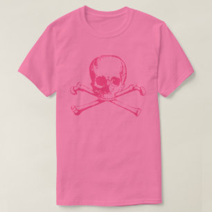 Pink Skull And Crossbones T-Shirt