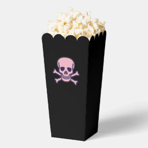 Pink Skull black popcorn boxes