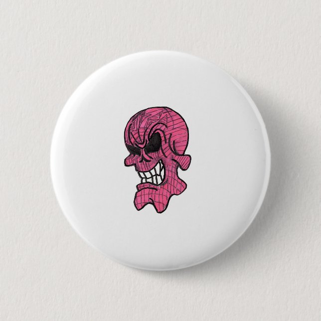 Pink Skull Button (Front)