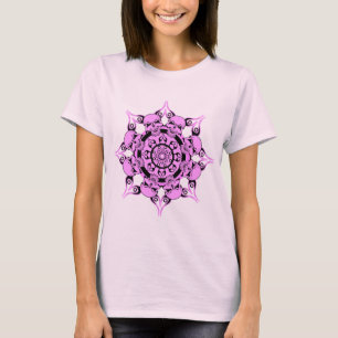 Pink Skull Circle T-Shirt
