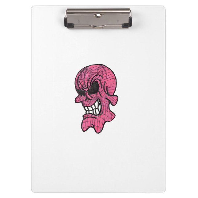 Pink Skull Clipboard (Front)
