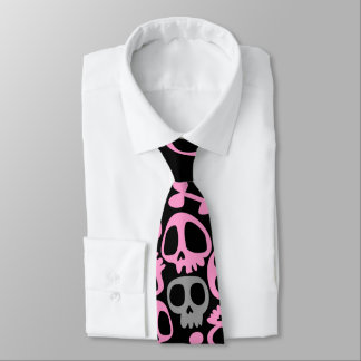 Pink Skull Cravate Tie