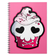 Pink Skull Cupcake
