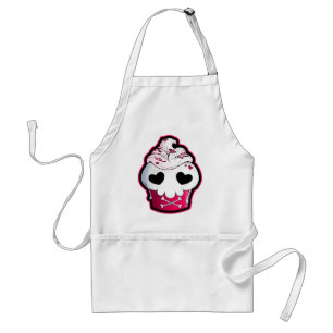 Pink Skull Cupcake Standard Apron