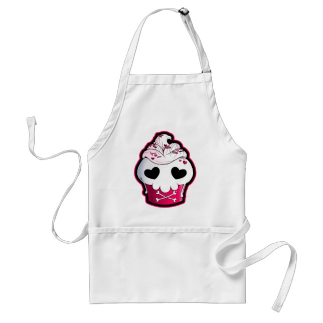 Pink Skull Cupcake Standard Apron (Front)