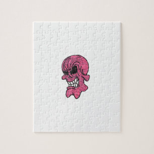 Pink Skull Photo Puzzle