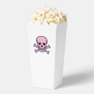 Pink Skull white popcorn boxes