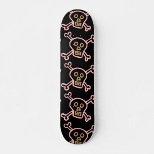 PINK SKULLS & CROSSBONES GIRLS SKATEBOARDS