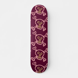 PINK SKULLS & CROSSBONES GIRLS SKATEBOARDS