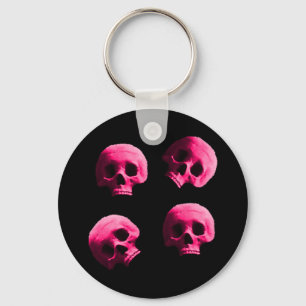 Pink Skulls Keychain