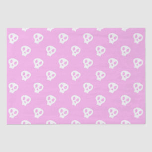 Pink Skully Tissue Paper