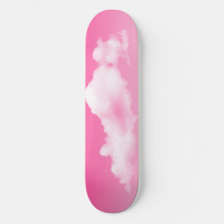 Pink Sky and Clouds Skateboard