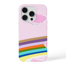 pink sky rainbow