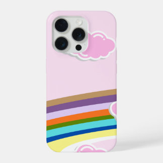 pink sky rainbow iPhone 15 pro case