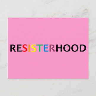 Pink Slip Resisterhood Postcard