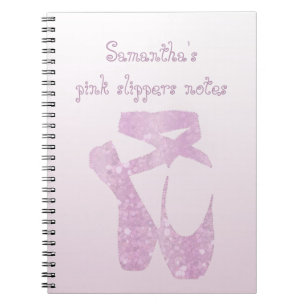 pink slippers notebook